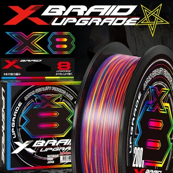Japan XBraid Upgrade X8 mehrfarbig neue Multi filament Schnur Angeln 1000M/500M/300M für Karpfen Bass Angeln