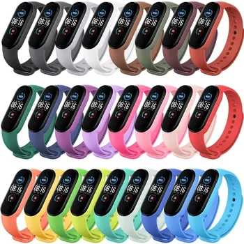 Uhren armband für Xiaomi Mi Band 7 6 5 4 3 Armband Silikon Armband Armbänder Miband 3/4 Band5 Band6 Smartwatch