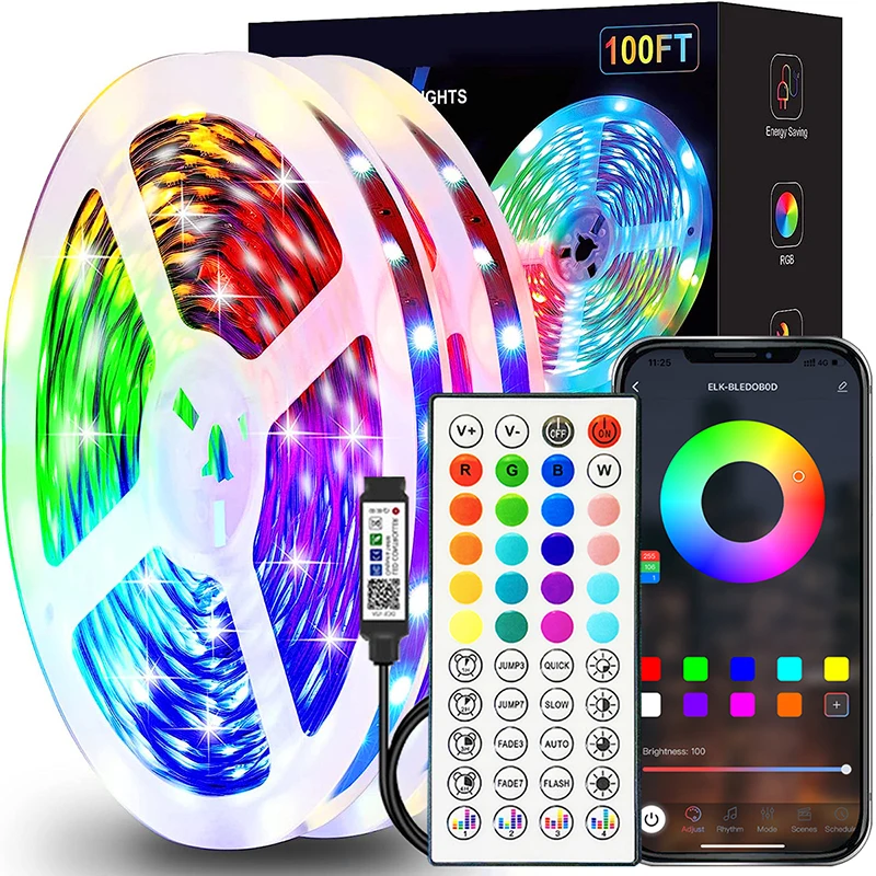 RGB-LED-Streifenlichter, 1–40 m, LED-Raumleuchte mit
