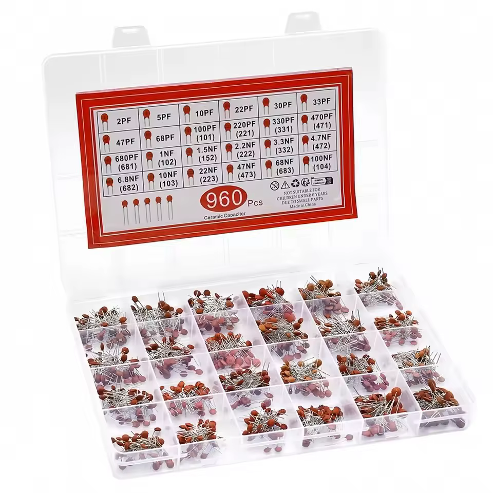 300/960 Stück 50V Keramische Kondensatoren Kit 2pF-0,1uF 30pF
