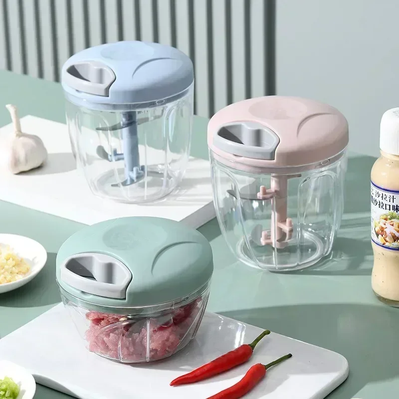 500/900ML Seil Mühle Gemüse Cutter Küche Knoblauch Puller – Bild 2