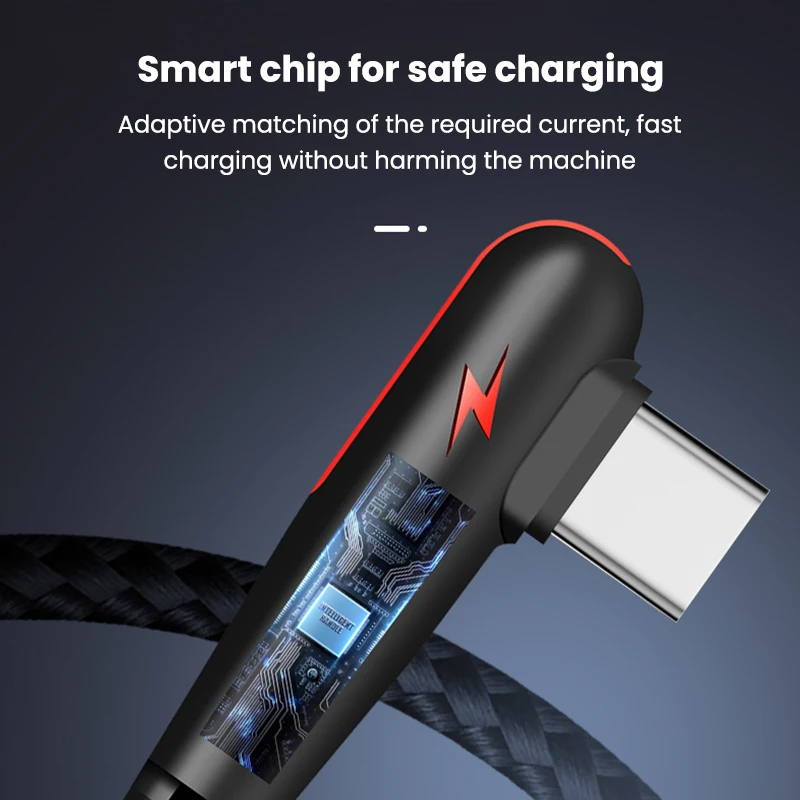 USB-C Kabel 120 W mit 90-Grad-Winkelstecker, Schnellladen – Bild 6