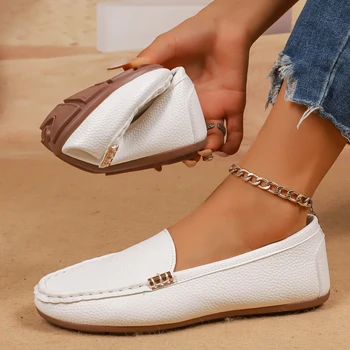 Frauen Müßiggänger 2025, Neue Leichte Schuhe für Frauen, Bequeme Casual Turnschuhe Slip auf Ballett Flache