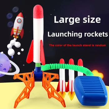 Kinder Raketenwerfer Schrittpumpe Power Air Pressed Stomp Outdoor Familienspiele Skyrocket
