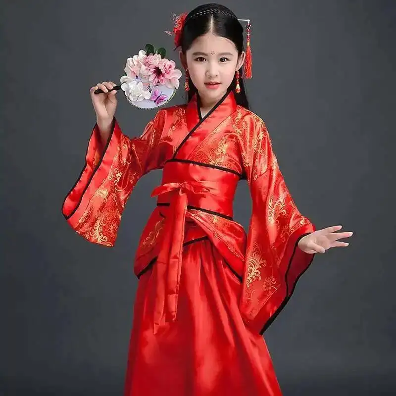 Neujahrskostüm Mädchen Kinder Kimono Traditioneller Vintage – Bild 2