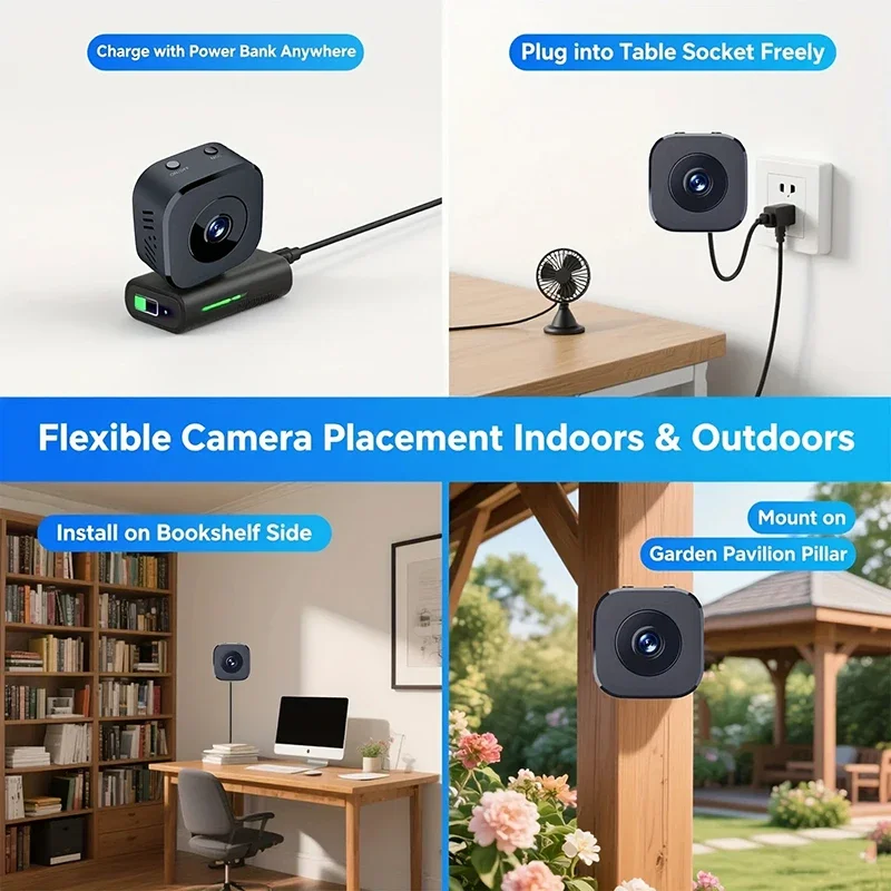 Mini-Überwachungskamera Pro 4K FullHD WiFi-Überwachung mit – Bild 5