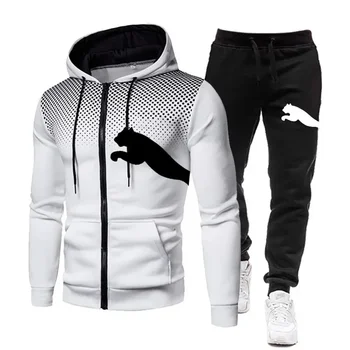 2025, Herren-Herbst- und Winter-Kapuzen-Sweatshirt-Set, Kapuzen-Sweatshirt + Hosen-Set