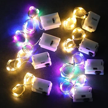 LED-Lichterkette, Knopfbatterie, Lichterkette, Weihnachten, Hochzeit, Neujahr, Schlafzimmer, Wohnzimmer