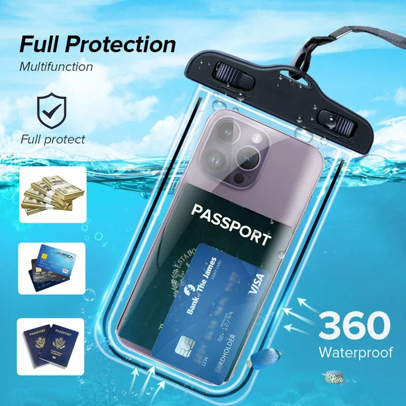 Wasserdichte Handyhülle zum Schwimmen, wasserdichte Tasche