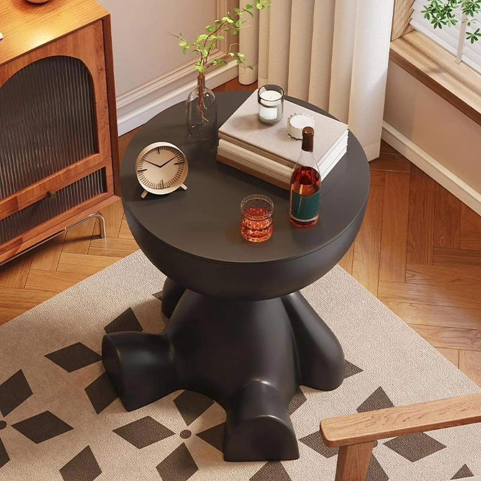 Kreative Seite Ende Tisch Flach Kopf Nachttisch Haushalt Sofa – Bild 2