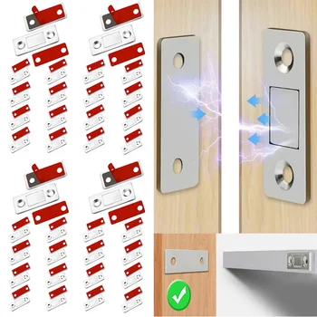 Starke magnetische Schrankschnäpper, ultradünne Türmagnete, stoppt unsichtbare selbstklebende