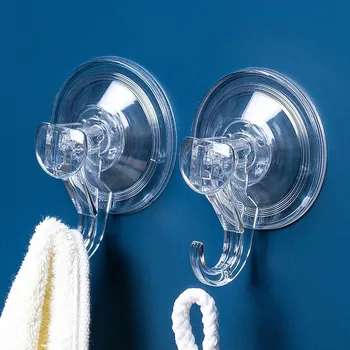 Saugnapfhaken, Transparenter und Wiederverwendbarer Hochleistungs-Vakuum-Saugnapfhaken, Glas-Küchenzubehör