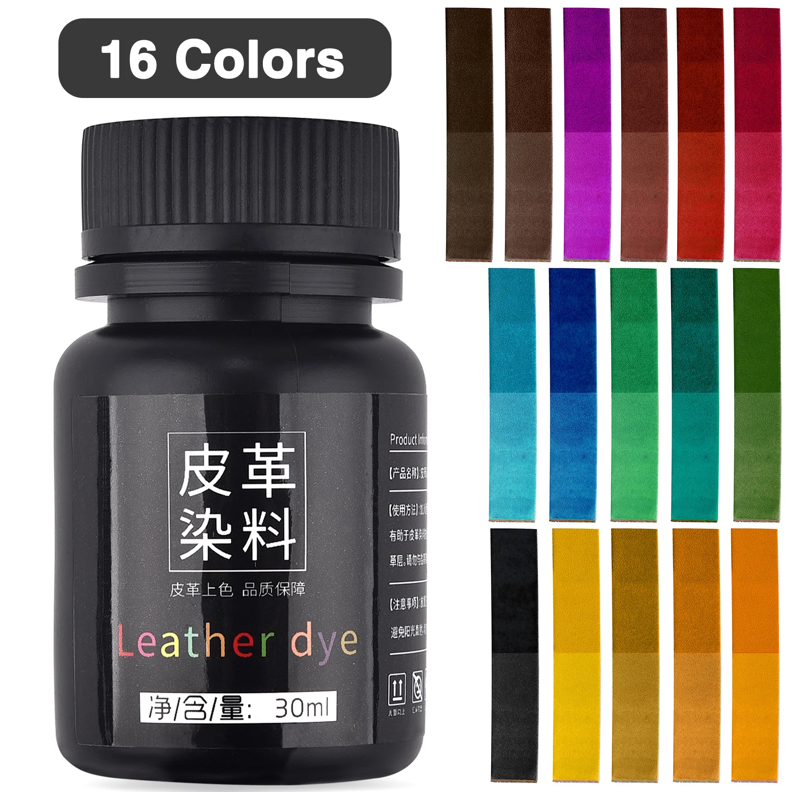 30 ml/Flasche 16 farben Leder Färbung Pigment Farbstoff