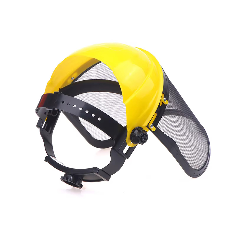 1PC Garten Rasentrimmer Schutzhelm Hut mit Full Face Mesh – Bild 4