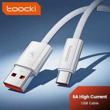 Toocki 6a usb kabel typ c 66w schnell aufladen für huawei p40 p30 typ c kabel für iphone 15 pro max xiaomi