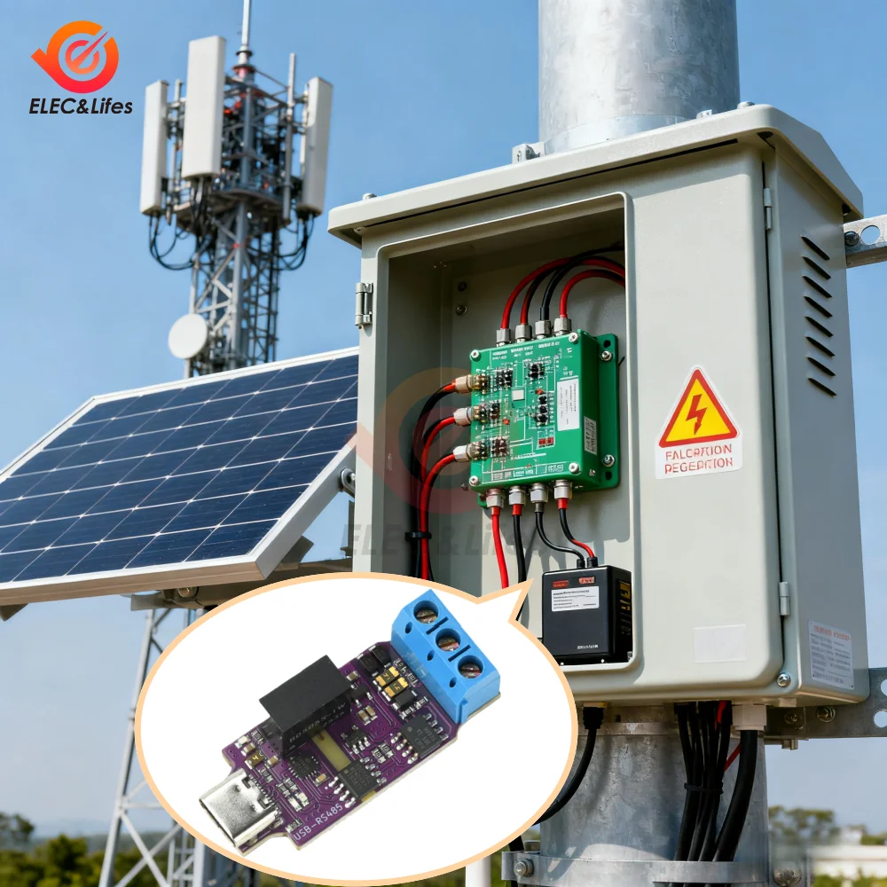 Magnetisch isolierter USB-zu-RS485-Adapter mit TVS-Schutz