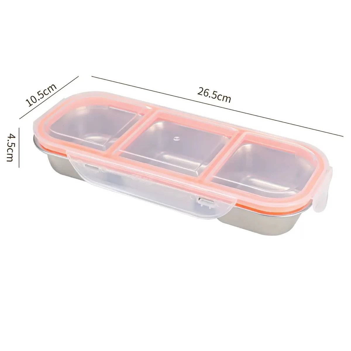 Edelstahl-Mini-Lunchbox mit Fächern für leichte Mahlzeiten – Bild 6