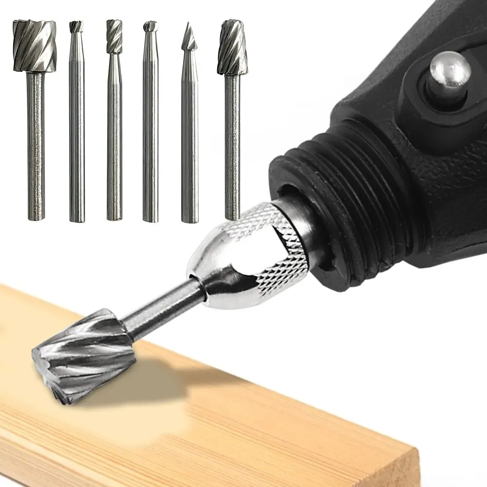 6pc High-speed Stahl Holzbearbeitung Kleine Dreh Datei