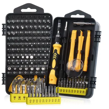 Präzisions-Schraubendreher-Set 140-teilig Elektronik-Werkzeugset für Computer, Laptop, Handy, PC, MacBook