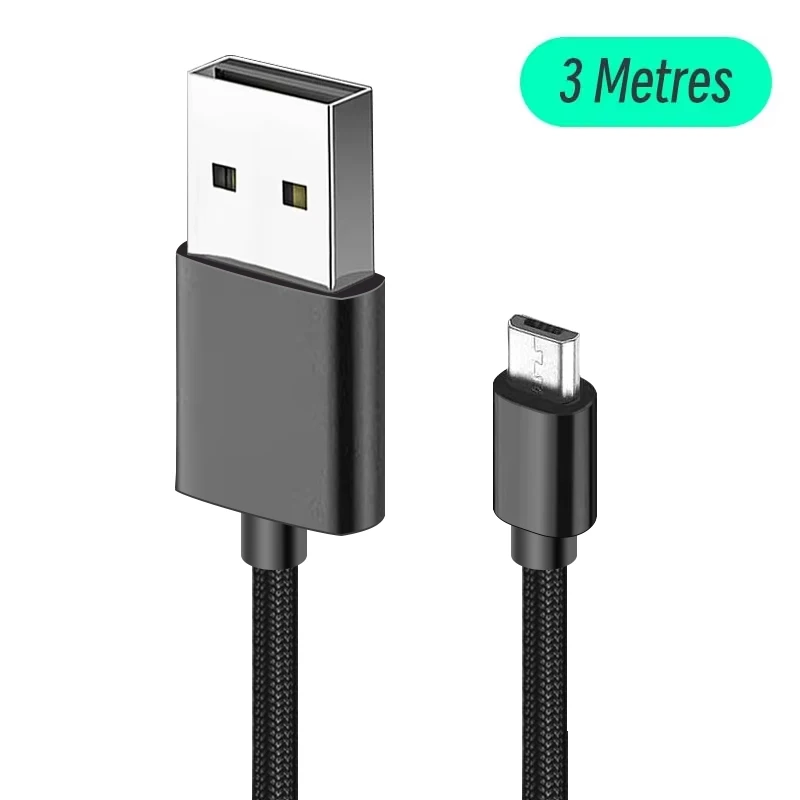 DATA FROG 1M 2M 3M Ladedatenkabel für PS4 Controller USB – Bild 2