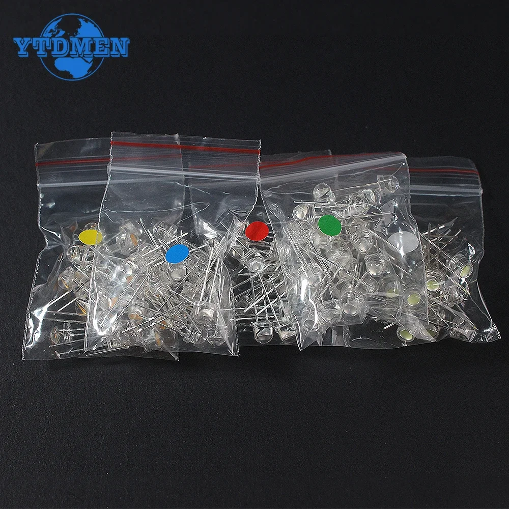 100 Stück LED-Diode F5 Superheller Strohhut LED 5 mm – Bild 4