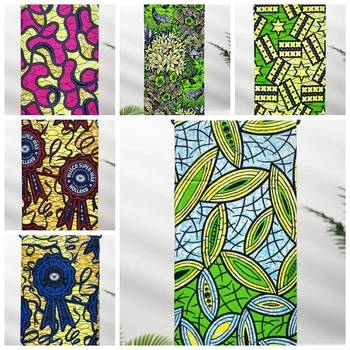 Afrikanischer Ankara-Batikstoff, Super Real Wax, afrikanischer Baumwollstoff mit Wachsdruck, Stoff zum Nähen