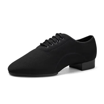 Herren-Ballsaal-Tanzschuhe, lateinamerikanische Schnürschuhe, Salsa-Performance, Walzer, moderner Übungsschuh