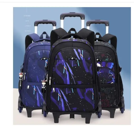 Kinder-Schulrucksack, Rollrucksack für Jungen, Schulranzen – Bild 6