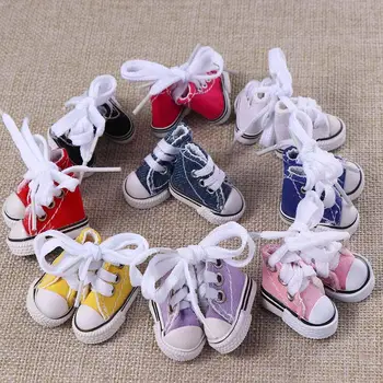 Puppen Zubehör 3,5 cm Turnschuhe Schuhe Minis chuhe für Kinder Blyth Schuhe Puppe Leinwand Schuhe Puppe Schuhe