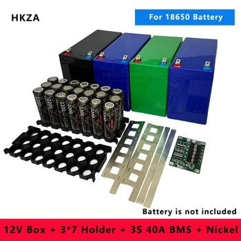 12 V Lithium-Batterie-Aufbewahrungsbox-Halter, ersetzt Blei-Säure-18650-Batteriegehäuse, feste Halterung