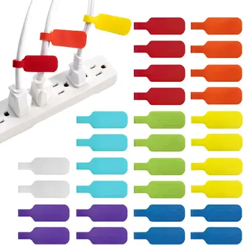 Wiederverwendbare, wasserdichte Kabeletiketten, farbcodierte Organizer-Gurte, Datenkabel, Ladegerätkabel