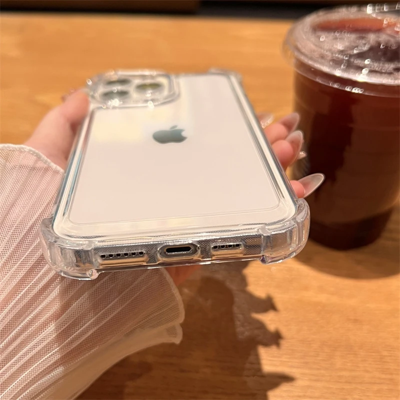 Luxuriöse, stoßfeste, transparente Hülle für iPhone 17, 16 – Bild 3