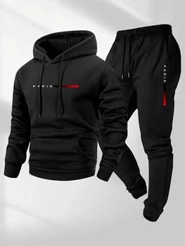2025, mit Buchstaben bedrucktes Sportbekleidungsset, Herren-Kapuzenpullover, lange Hosen, Set für Frühling