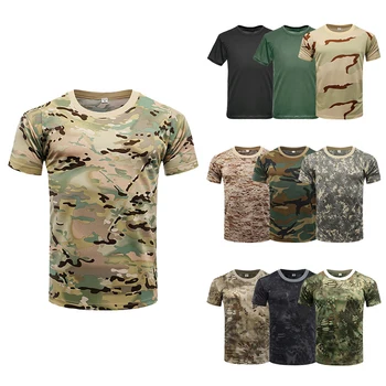 3D Camouflage T-Shirt Männer Kleidung Outdoor Fashion Casual O Hals Kurzarm Sommer Straße Übergroßen Männer