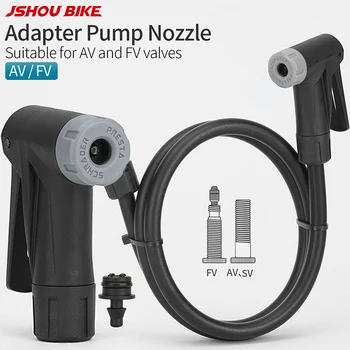 Fahrrad Pumpe Düse Kopf Adapter für Fahrrad Bodenpumpe AV FV Schlauch MTB Rennrad Pumpe Ersatz Smart Ventil