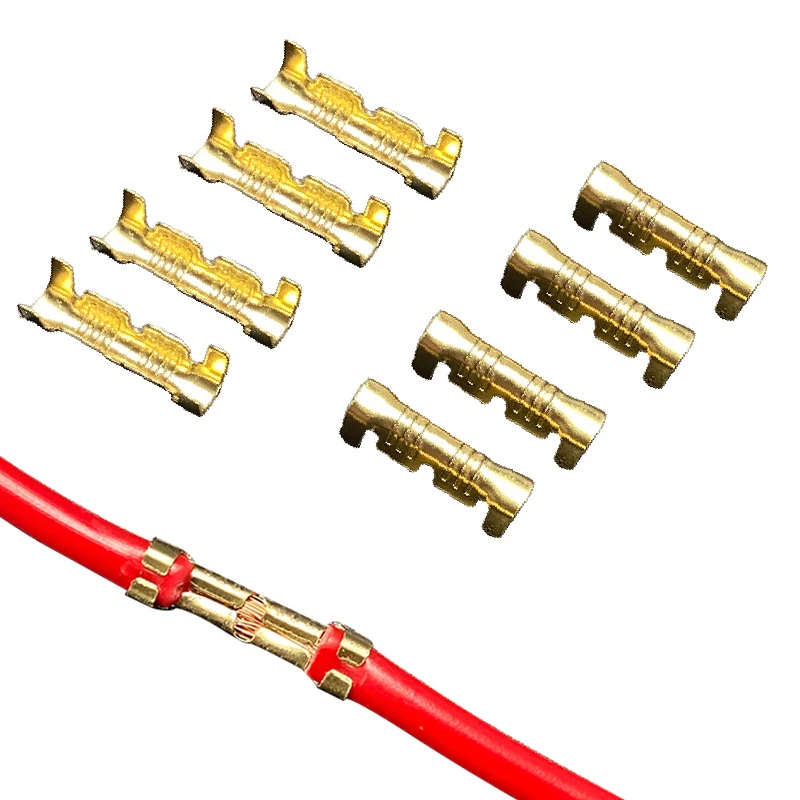 U-Kabelschuhe, Doppelstecker 0,3–1,5 mm², 50–200 Stück