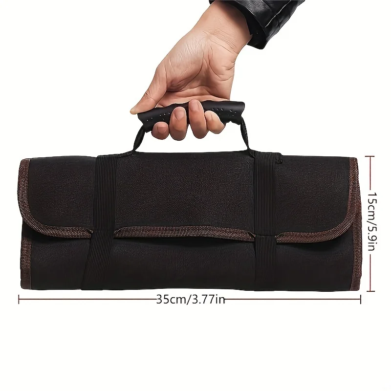 22-Taschen Oxford Canvas Klappschlüssel Rolle – Bild 4