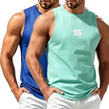 Herren Casual Fitness Tanktop Sportbekleidung Ärmelloses Shirt Männliches Atmungsaktives Mesh-Oberteil