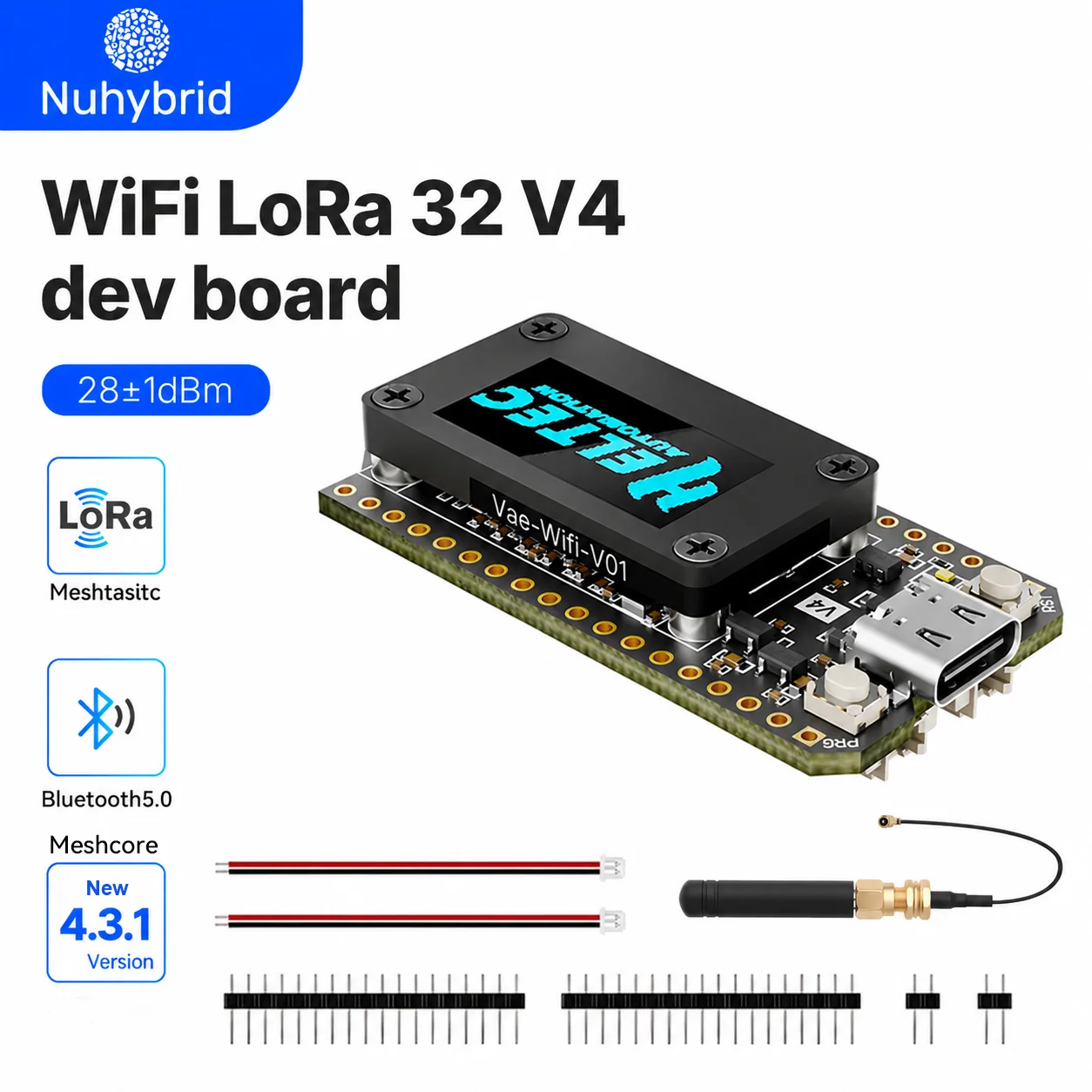 Heltec WiFi LoRa 32 V4, ESP32-S3, SX1262, 28 dBm, Meshtastic