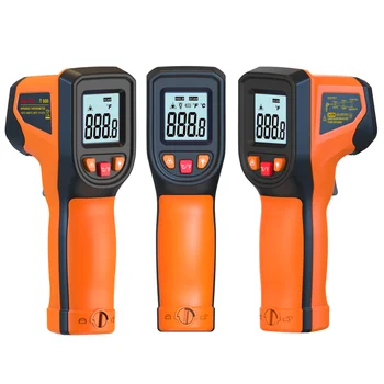 NJTY T600 Infrarot-Thermometer, tragbare Wärmetemperatur für Kochtester, Pizzaofen, Grill und Motor