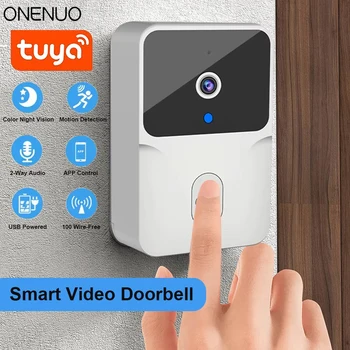 Tuya WiFi Video Türklingel Drahtlose HD Kamera IR Alarm Sicherheit Smart Home Türklingel WiFi Intercom