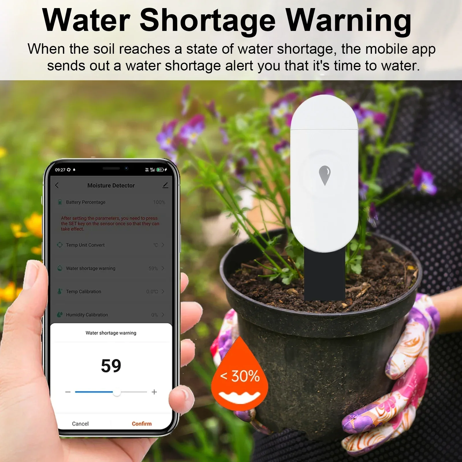 Tuya Zigbee Temperatur Feuchtigkeit Feuchtigkeit Detektor – Bild 6