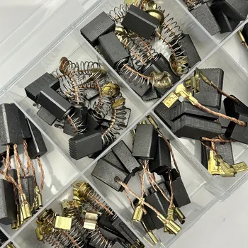 Robuste Kohlebürsten mit Metallbasis - für Bohrmaschinen, Schleifmaschinen, Schleifmaschinen (50 Stück)