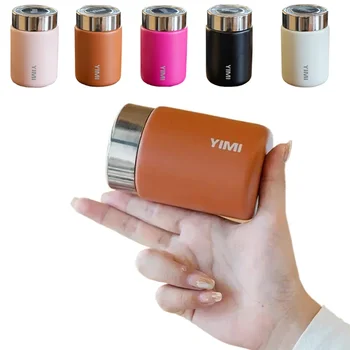 230 ml Mini Edelstahl 316 Thermos Becher Mode Tragbare Tasche Vakuum Flasche Kaffee Tee Thermische Wasser