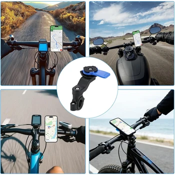 Universelle Smartphone-Halterung mit Vibrationsdämpfer für Motorrad Fahrrad Lenker Trotto Quad Roller