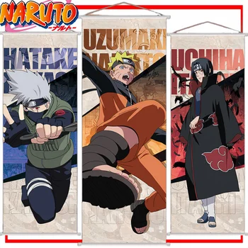 Naruto Wandbehang Cartoon Uzumaki Naruto Poster Anime Merchandise Raumdekoration Lange Schriftrolle, um