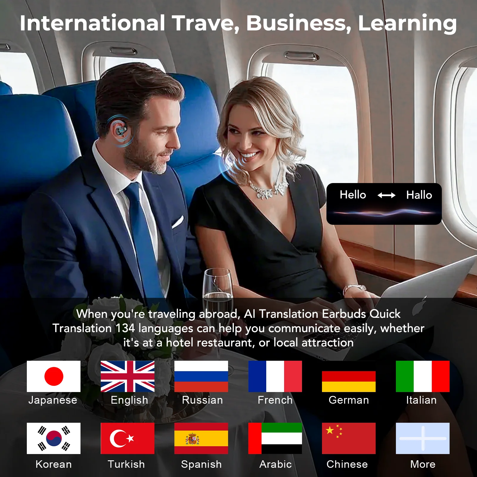 ERAZER X8 AI Translator Ohrhörer Gaming Bluetooth 5.4 – Bild 4