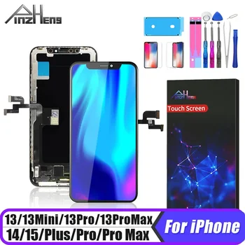 PINZHENG Bildschirm INCELL LCD OLED für iPhone 14 Pro 15 Plus 13 Pro Max Displays für iPhone Ersatz