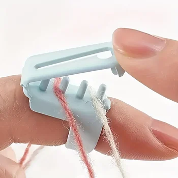 Häkeleit-Führungsabdeckung - Fingerschutz aus Kunststoff für Anfänger, Stricken und Häkeln, Bastelzubehör