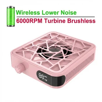 Mini bürstenlose Turbo-Nagelstaubmaschine, HD-Display, einstellbare Geschwindigkeit, tragbarer